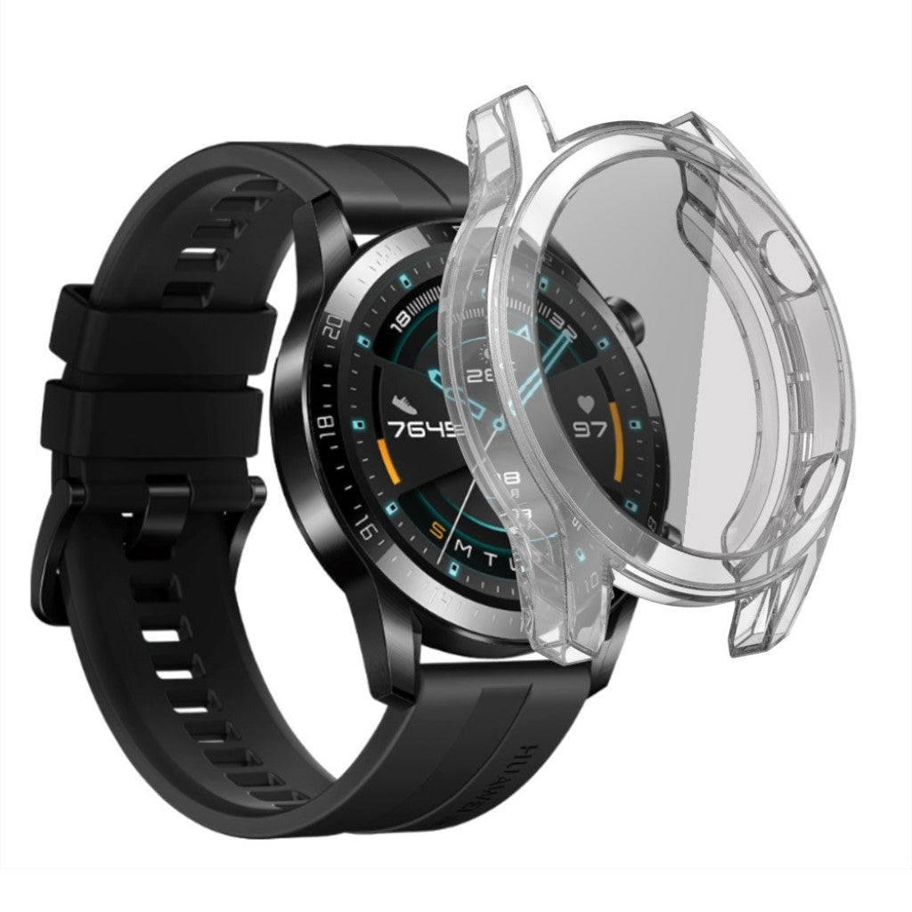 Mega Fed Huawei Watch GT 2 46mm Silikone Cover - Gennemsigtig#serie_2