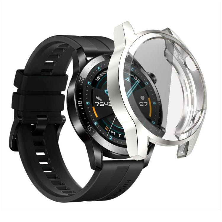 Mega Fed Huawei Watch GT 2 46mm Silikone Cover - Sølv#serie_3
