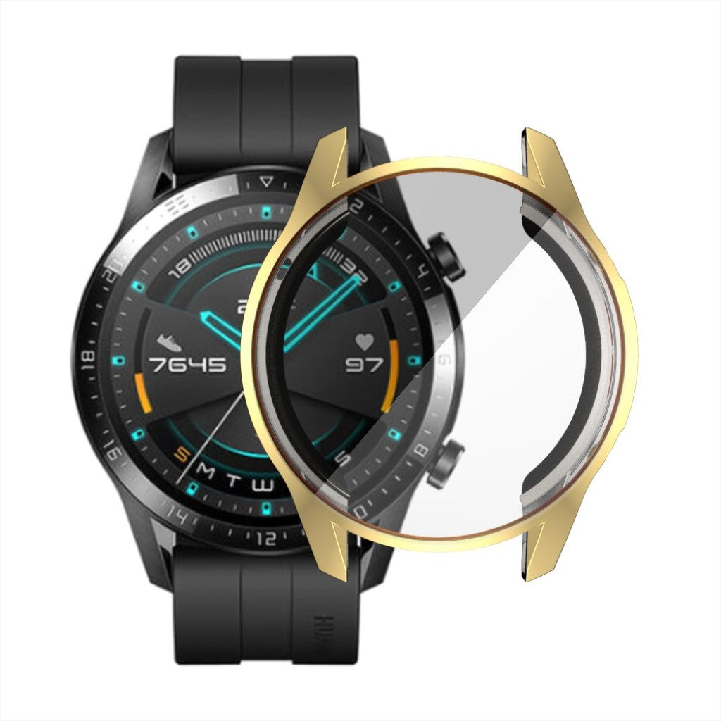 Mega Fed Huawei Watch GT 2 46mm Silikone Cover - Guld#serie_6