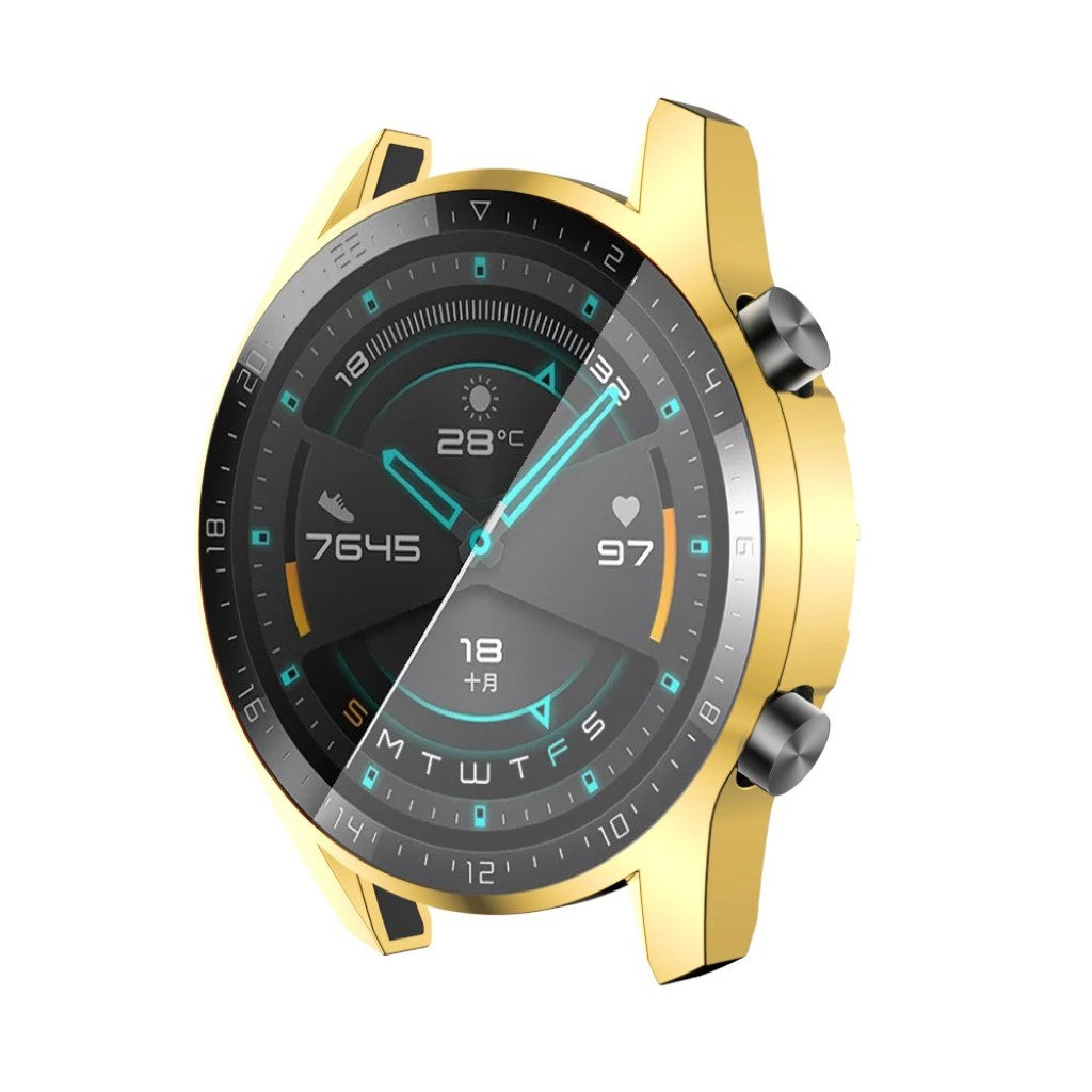 Mega Fed Huawei Watch GT 2 46mm Silikone Cover - Guld#serie_6