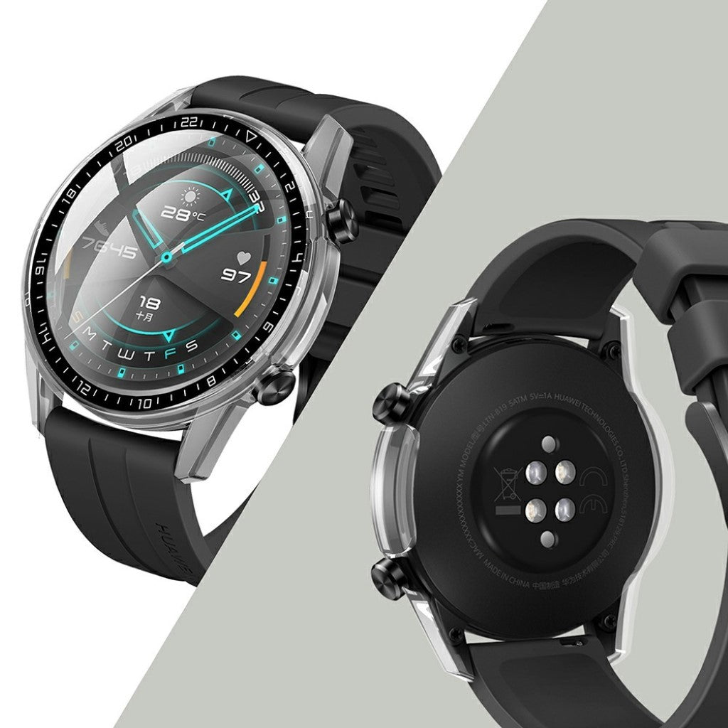Vildt Godt Huawei Watch GT 2 46mm Silikone Cover - Gennemsigtig#serie_6