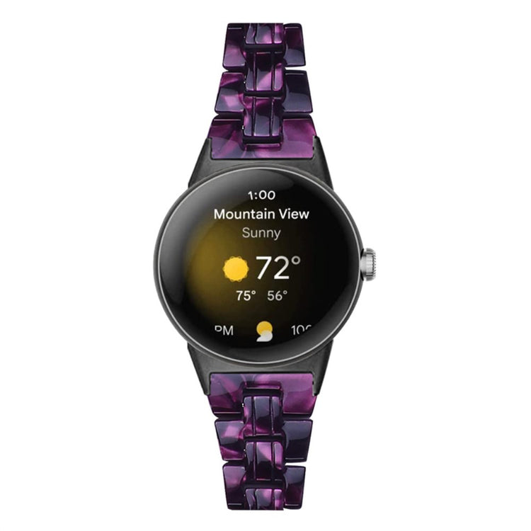 Vildt rart Google Pixel Watch Plastik Rem - Lilla#serie_16