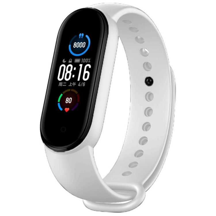 Meget komfortabel Xiaomi Mi Band 5 Silikone Rem - Hvid#serie_2