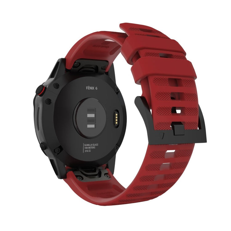 Stilren Universal Garmin Silikone Rem - Rød#serie_4