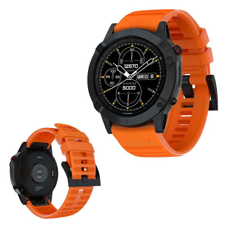 Stilren Universal Garmin Silikone Rem - Orange#serie_5