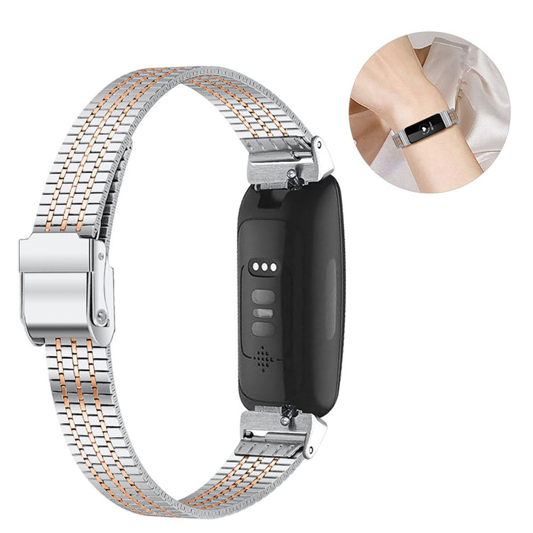 Vildt nydelig Fitbit Inspire Metal Rem - Sølv#serie_3