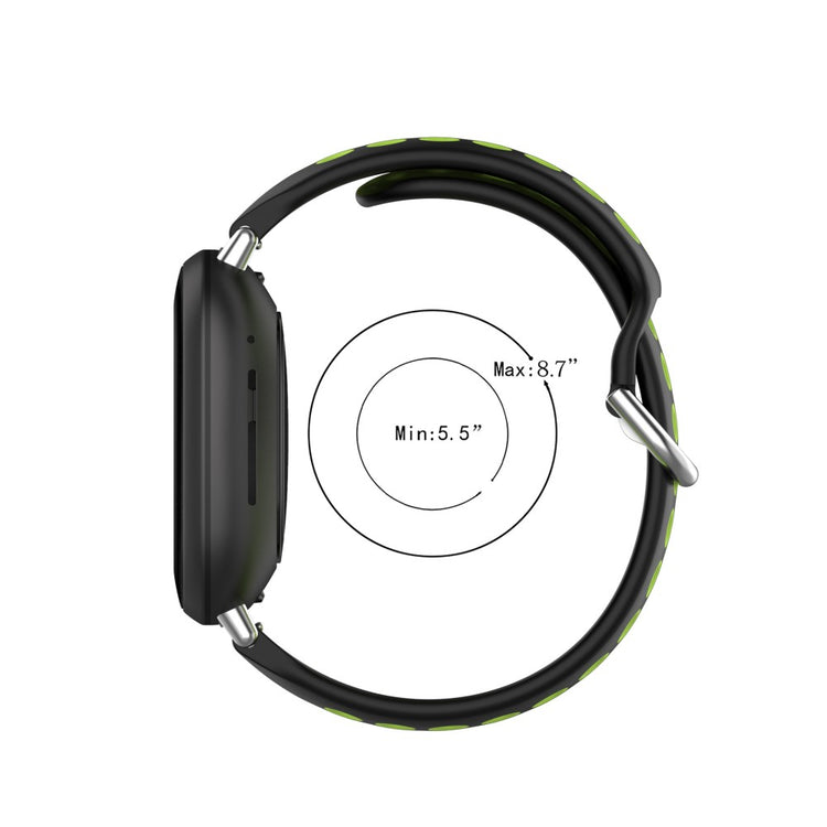 Tidsløst Universal Fitbit Silikone Rem - Blå#serie_9