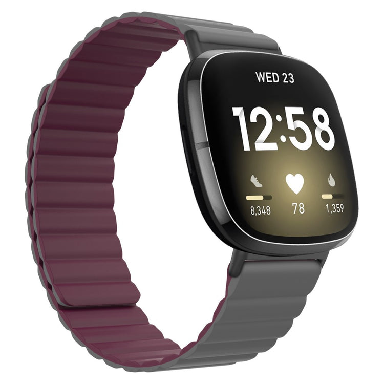 Yndigt Fitbit Sense 2 / Fitbit Versa 4 Silikone Rem - Rød#serie_9