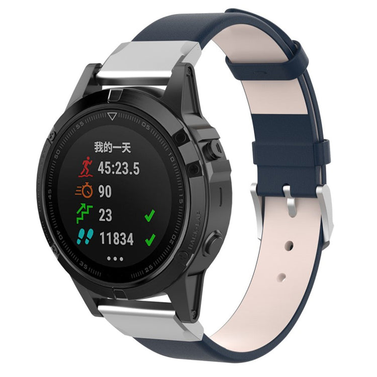 Super flot Universal Garmin Kunstlæder Rem - Blå#serie_4