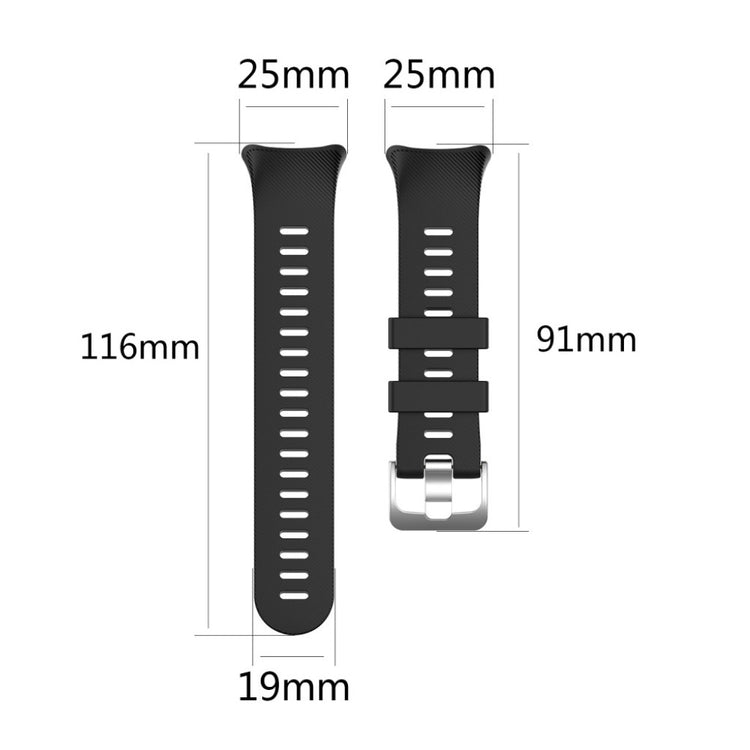 Garmin Forerunner 45 / Garmin Forerunner 45S Silikone Rem - Sort#serie_1