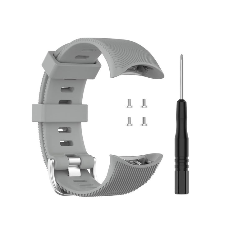 Garmin Forerunner 45 / Garmin Forerunner 45S Silikone Rem - Sølv#serie_3