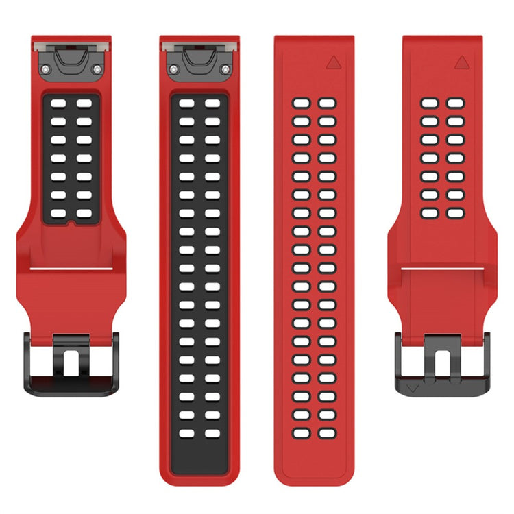 Slidstærk Universal Garmin Silikone Rem - Rød#serie_10