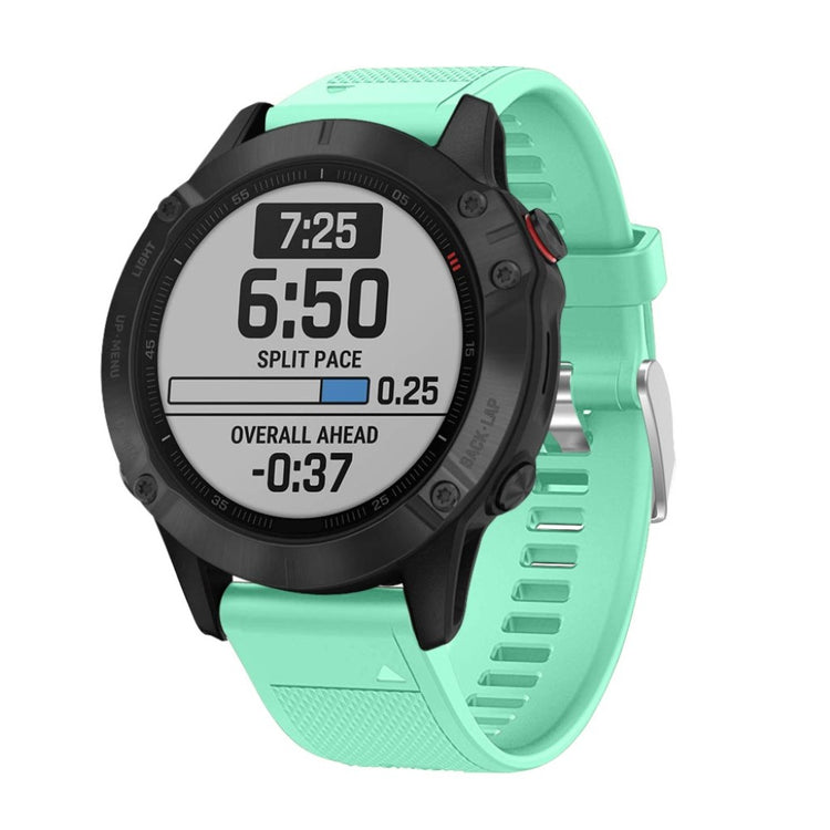 Meget fed Garmin Fenix 6 Silikone Rem - Grøn#serie_8