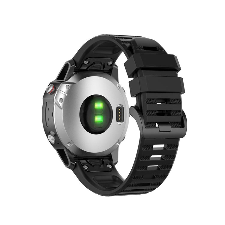 Mega kønt Garmin Fenix 6 Silikone Rem - Sort#serie_1
