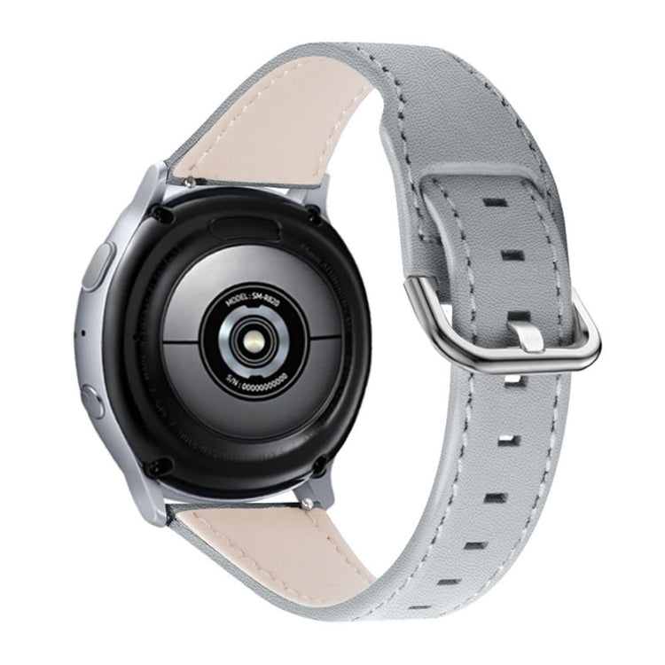 Fossil Gen 5 Garrett HR / Fossil Gen 5 Carlyle HR Ægte læder Rem - Sølv#serie_4