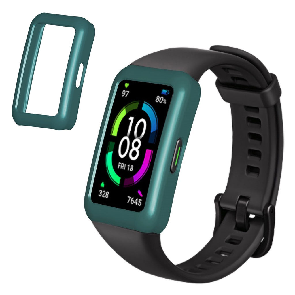 Honor Band 6 Enkel Plastik Bumper  - Grøn#serie_1