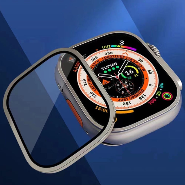Vildt Fint Universal Cover med Skærmbeskytter i Metal og Glas passer til Apple Watch Ultra 2 / Apple Watch Ultra - Sort#serie_1