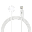 1m Plast Og Silikon Apple Smartwatch Trådløs USB Type-C Ladekabel