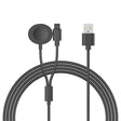 100cm Plast Og Silikon Apple Smartwatch Trådløs USB Ladekabel