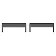 1 Pair Watch Band Connector Universal 20mm to 18mm Metal Watch Strap Adapter Accessory - Black