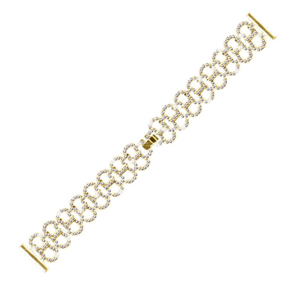 Verizon Gizmowatch 2 Rhinestones Decor Gourd Shape Watch band Alloy Strap - Gold#serie_2