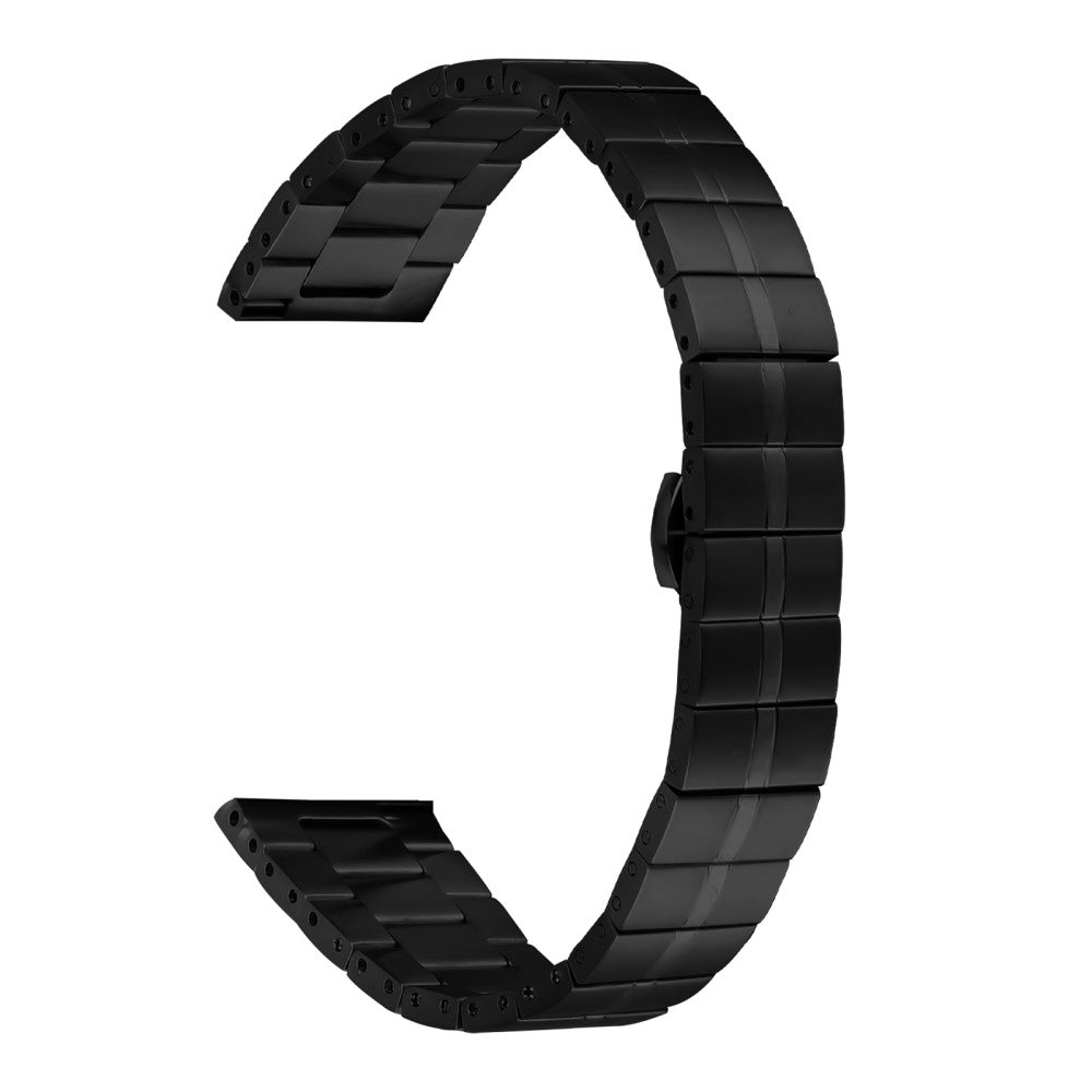 Pebble 2 / Time Round Stainless Steel Watch Strap Replacement Wrist Band - Black#serie_2