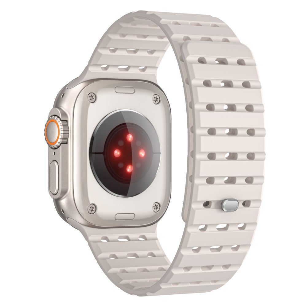 Apple Watch Series 49mm - 45mm - 44mm - 42mm Breathable Silicone Strap - Starlight#serie_8