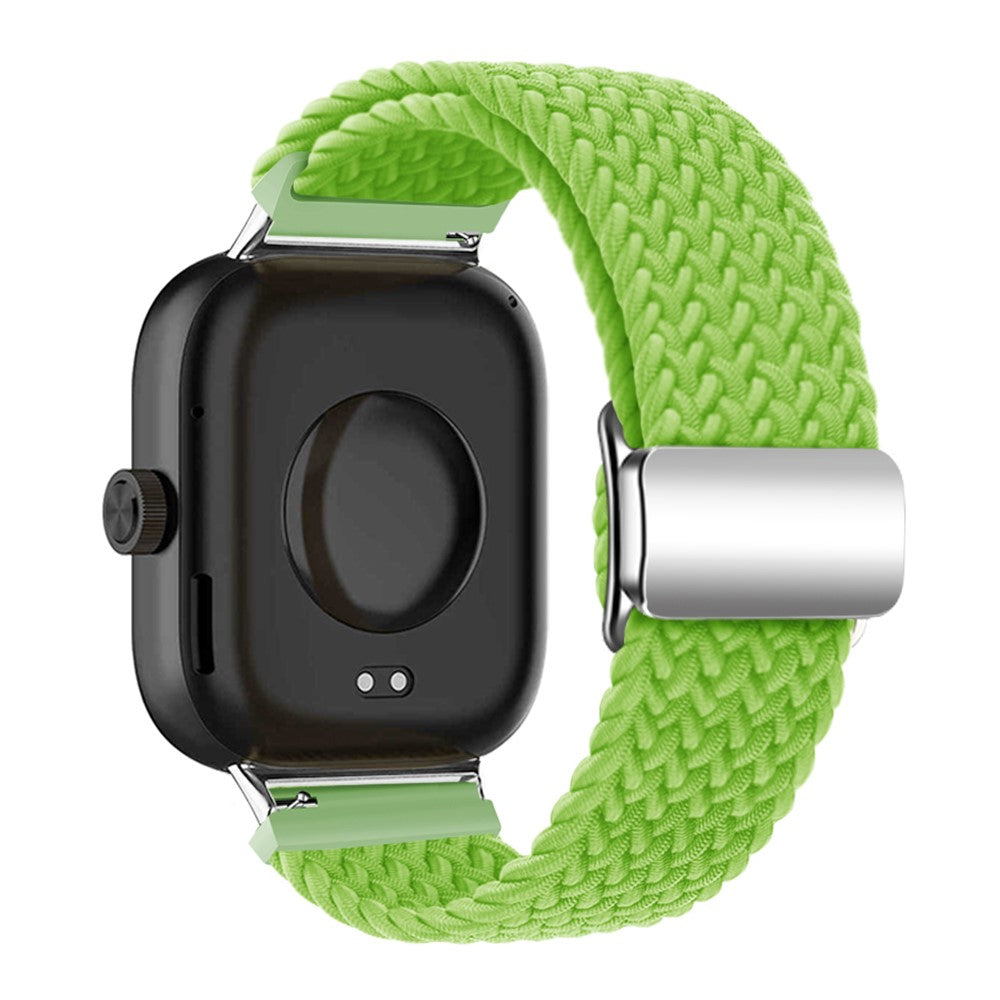 Xiaomi Smart Band 8 Pro / Redmi Watch 4 Loop Strap Magnetic Buckle Woven Watch Band - Yellow Green#serie_9