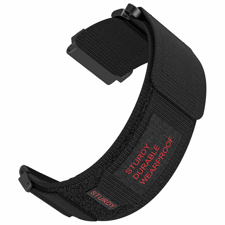 Huami Amazfit T-Rex Ultra Outdoor Sports Nylon Wrist Band Magic Tape Design Watch Strap - Black#serie_2