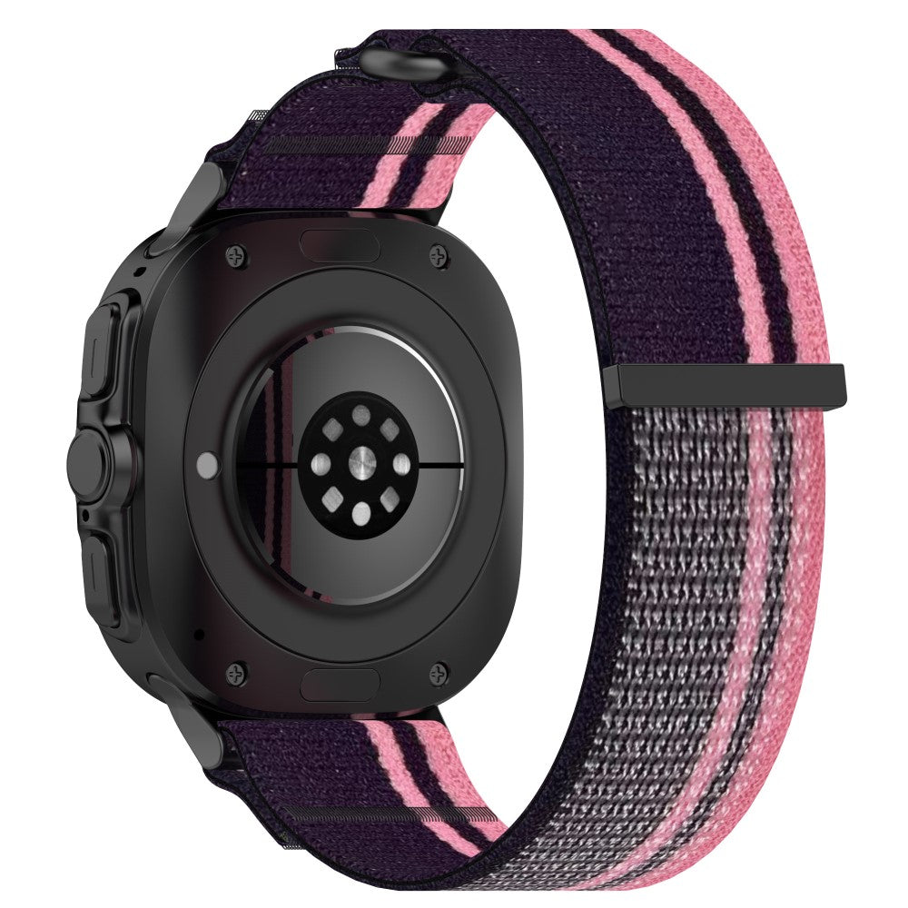 KALEBOL Samsung Galaxy Watch Ultra 47mm Watch Strap Breathable Nylon Sport Strap - Pink+Purple#serie_3