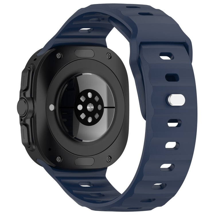 KALEBOL Samsung Galaxy Watch Ultra 47mm Silicone Watchband Watch Strap with Square Buckle - Midnight Blue#serie_8