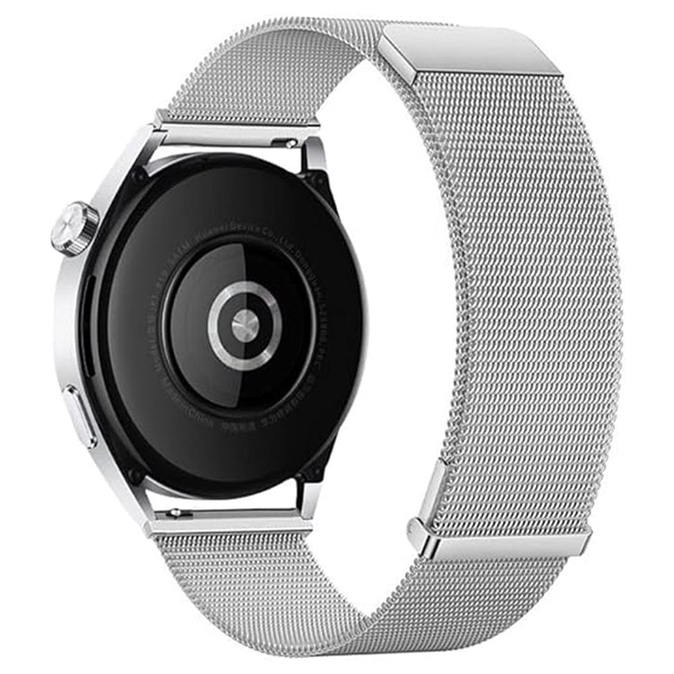 KALEBOL Huawei Watch GT 3 Pro 43mm Stainless Steel Milanese Strap 20mm Magnetic Watch Band - Silver#serie_9