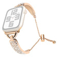 Bemerkelsesverdig Stilig Apple Smartwatch Metall Og Strass Universal Reim