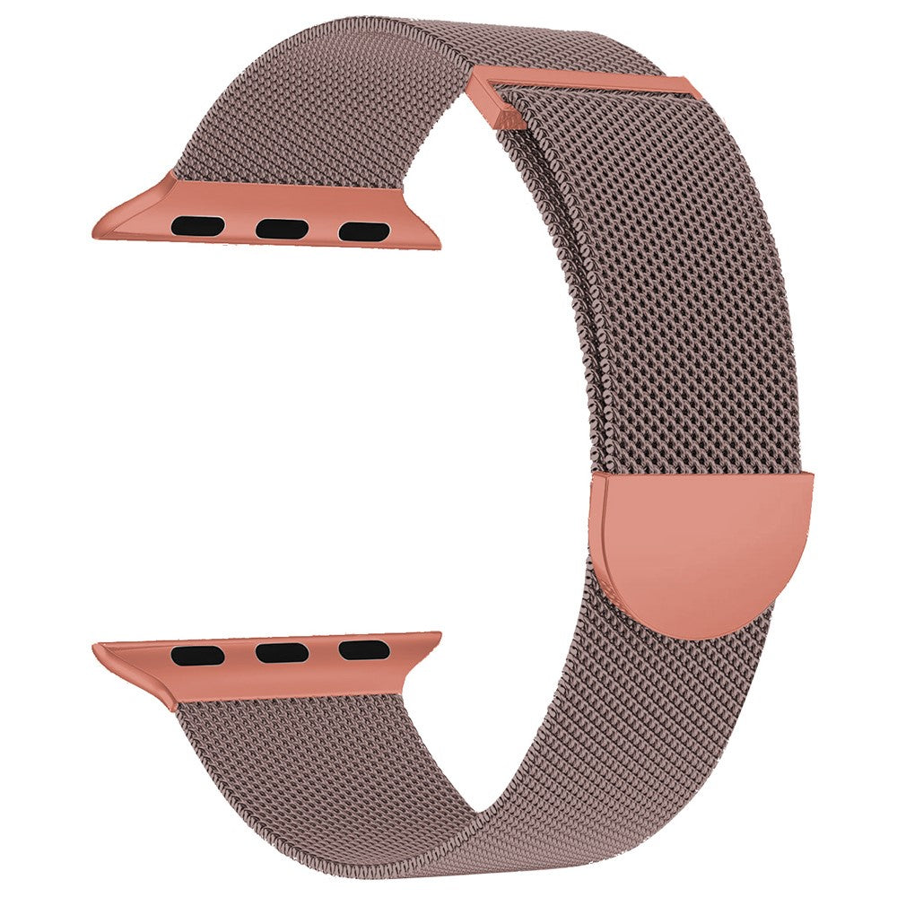 KALEBOL Apple Watch Series 49mm - 45mm - 44mm - 42mm Milanese Metal Watch Band - Pink / Orange#serie_1