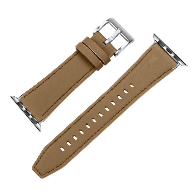 Apple Watch Series 41mm - 40mm - 38mm Genuine Leather Watch Strap - Light Brown#serie_3