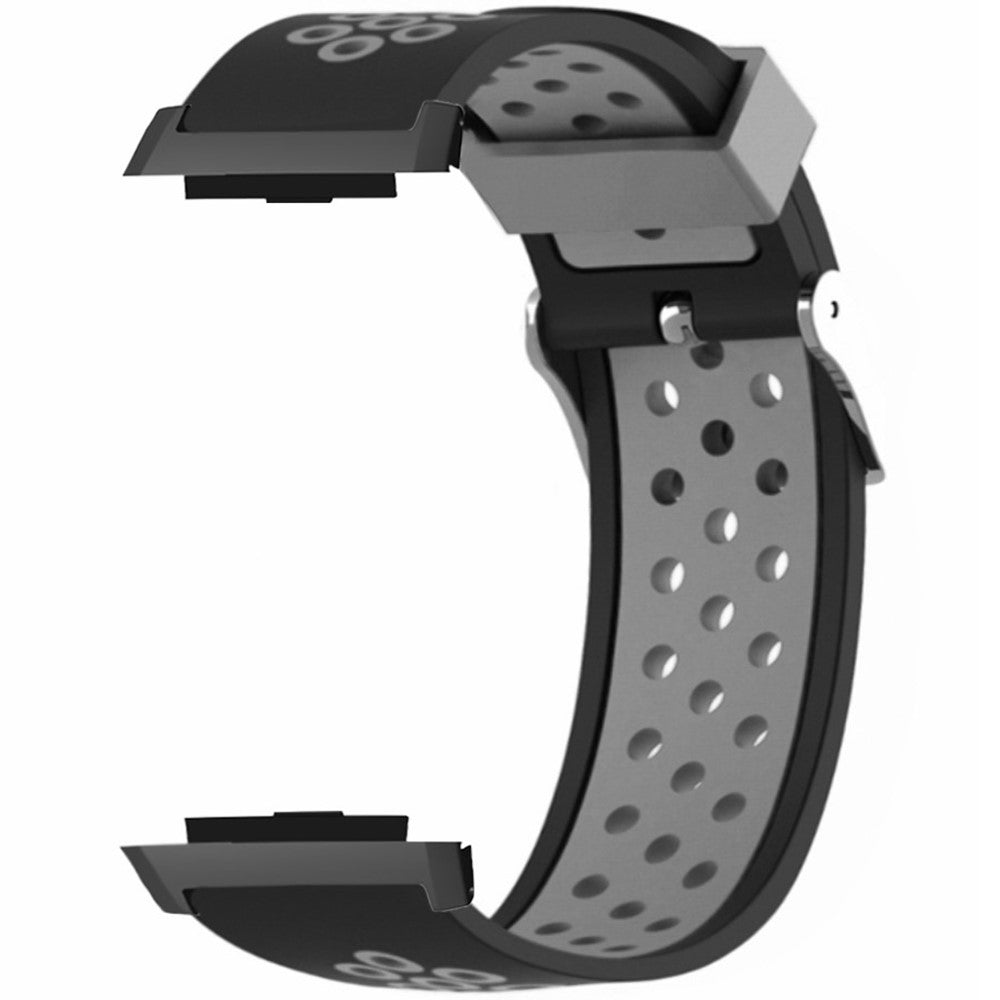 Xiaomi Watch H1 Soft Silicone Adjustable Watch Strap Breathable Watchband - Black+Grey#serie_2