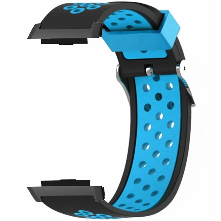 Xiaomi Watch H1 Soft Silicone Adjustable Watch Strap Breathable Watchband - Black+Blue#serie_3