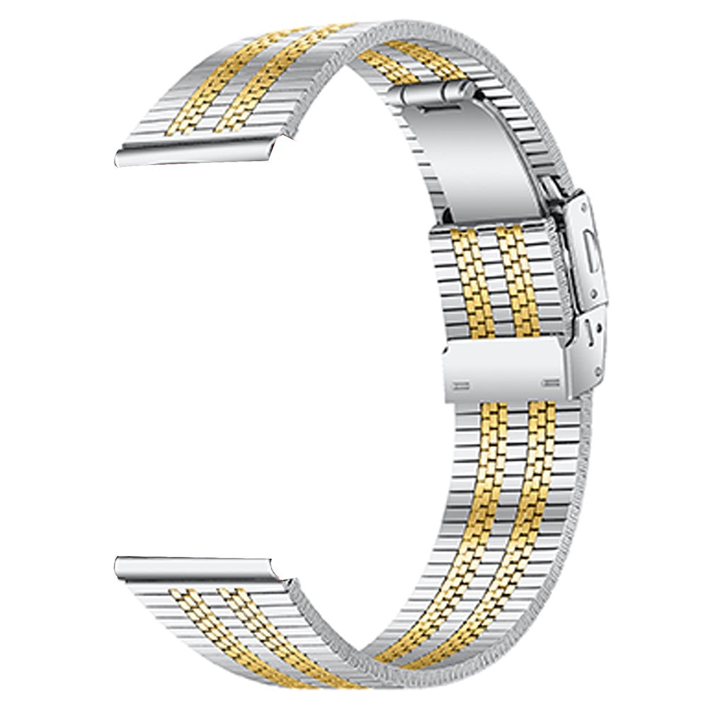 Huami Amazfit 2 Stratos Watch Band Stainless Steel Five-Bead Wrist Strap - Silver Gold#serie_2