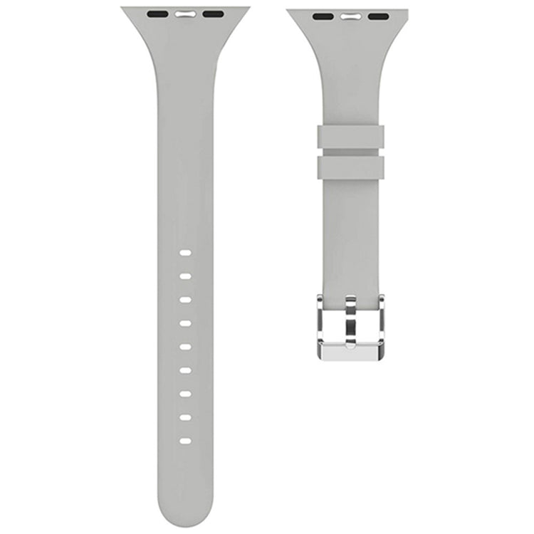 Apple Watch Series 41mm - 40mm - 38mm Band Soft Silicone Watch Strap - Grey#serie_7