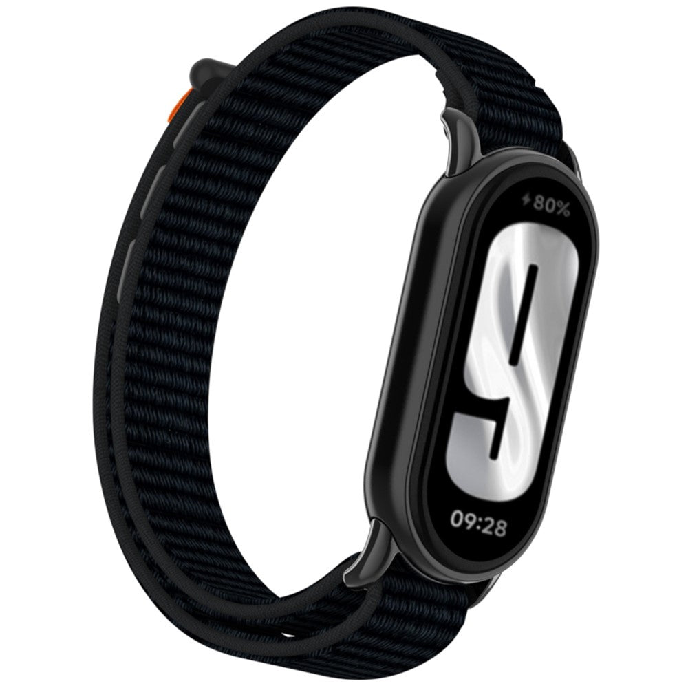 Xiaomi Mi Band 9 / Smart Band 8 Watch Strap Nylon Loop Adjustable Wrist Band - Deep Black#serie_16