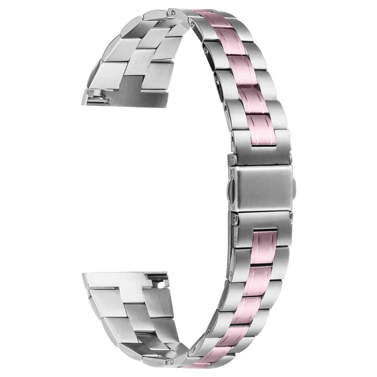 Huawei Watch GT 2e Watch Strap Replacement Stainless Steel Band Bracelet - Silver+Rose Pink#serie_4