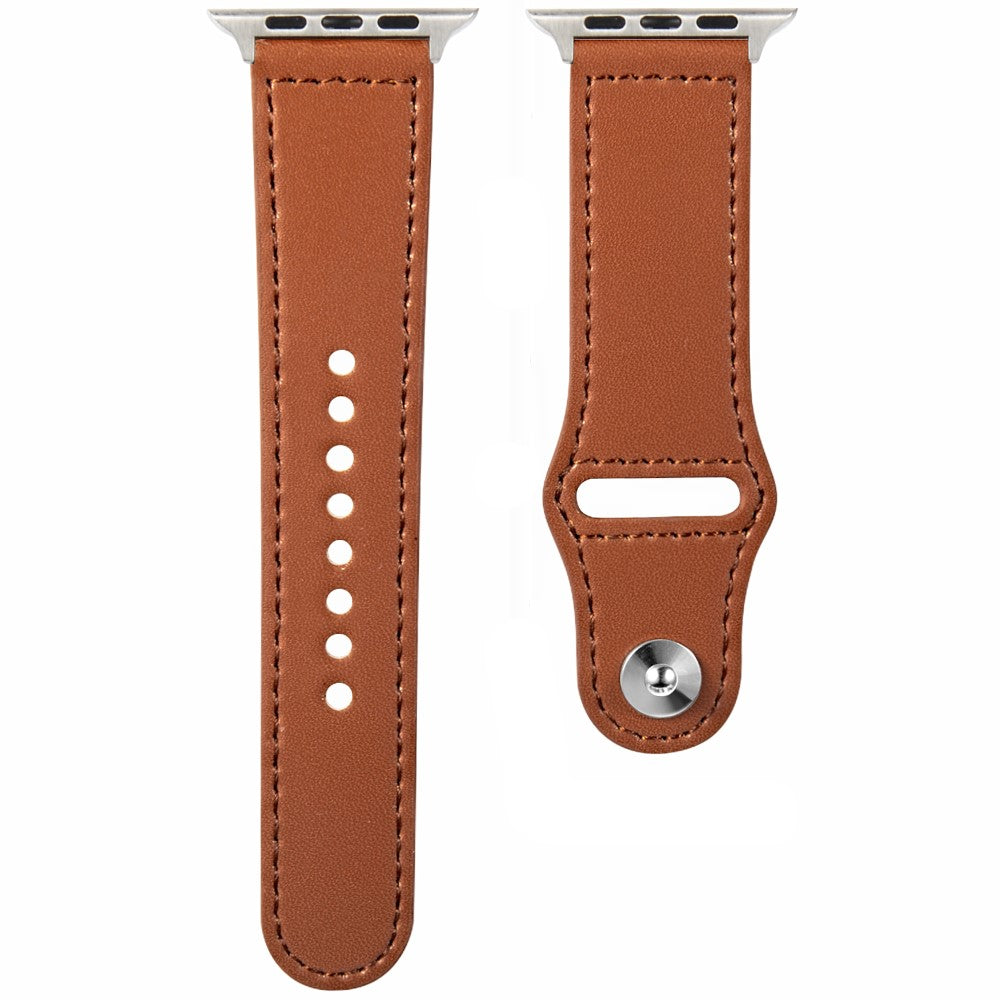 KALEBOL Apple Watch Series 41mm - 40mm - 38mm Watch Strap, Large Buckle - Brown#serie_1