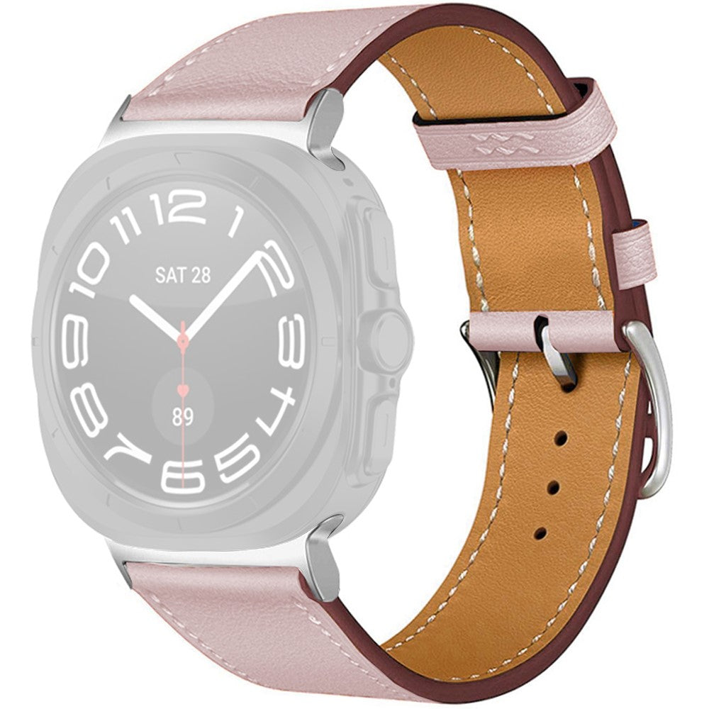 Watch Strap Samsung Galaxy Watch Ultra 47mm Genuine Cow Leather Wrist Band - Light Pink#serie_9