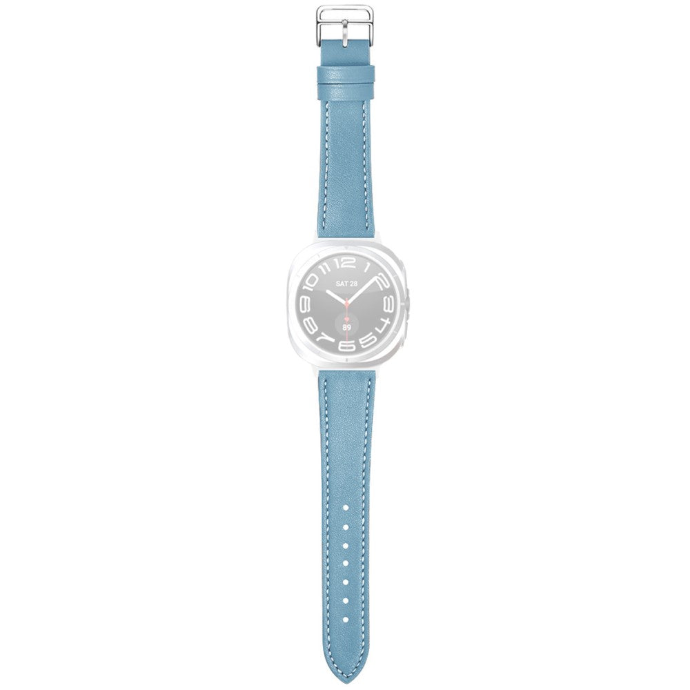 Watch Strap Samsung Galaxy Watch Ultra 47mm Genuine Cow Leather Wrist Band - Light Blue#serie_10