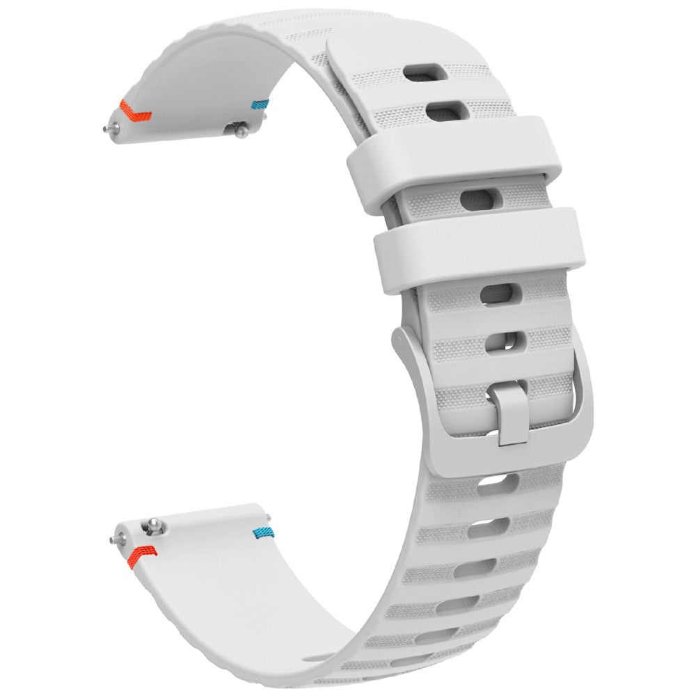 Huawei Watch GT 4 41mm / Garmin Venu 3S / Garmin Forerunner 265S Universal 18mm Silicone Watch Strap - White#serie_2