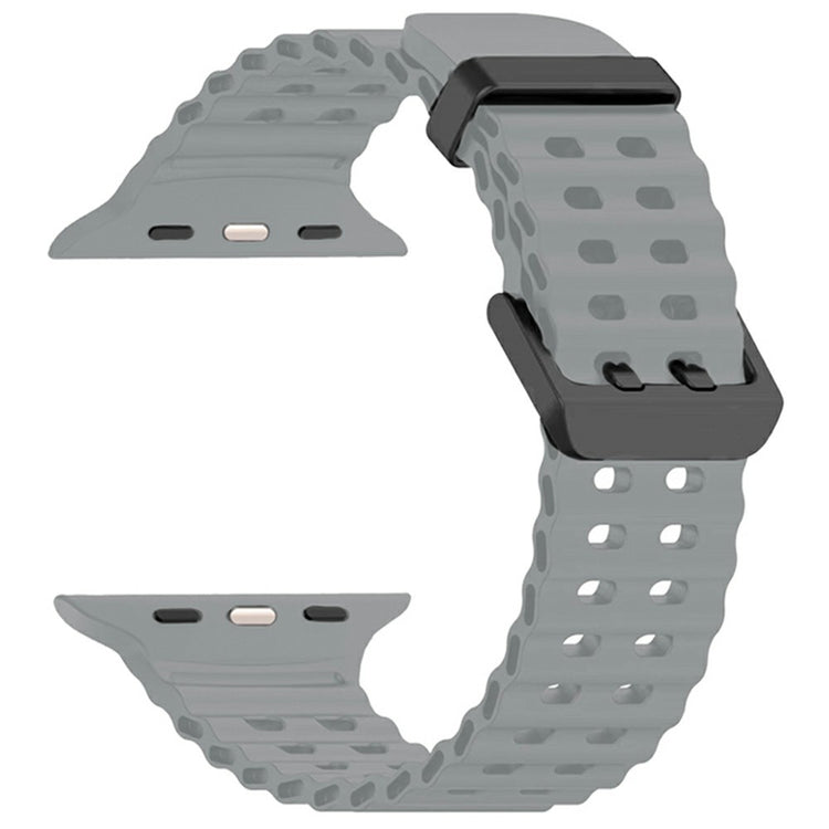 Silicone Strap for Apple Watch Series 49mm - 45mm - 44mm - 42mm Ocean Band - Light Grey#serie_8