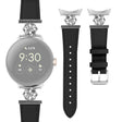 Avgjort Behagelig Google Pixel Watch 2 Ekte Lær Og Metall Reim