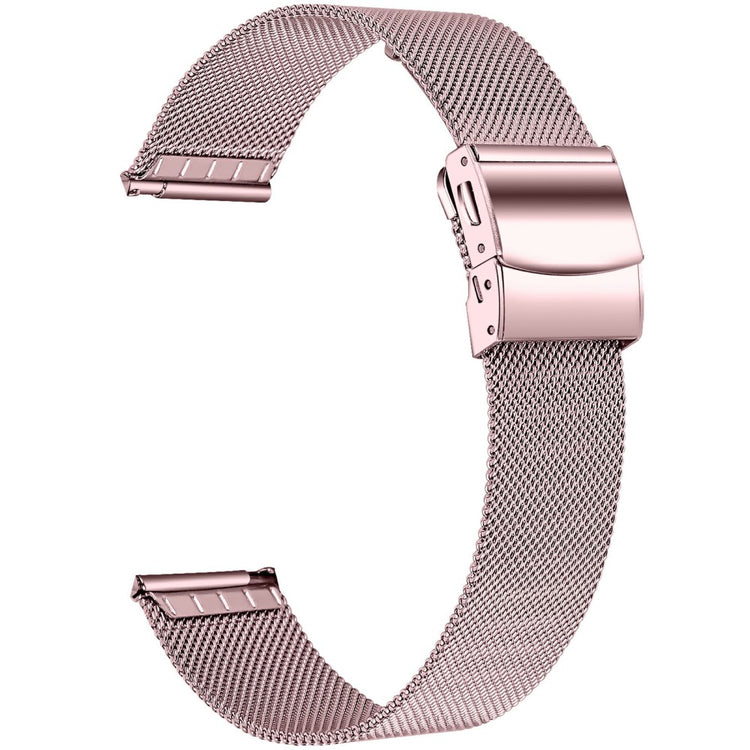 Samsung Galaxy Watch7 44mm / 40mm Metal Watch Strap Milanese Mesh Wrist Band with Folding Buckle - Rose Pink#serie_3