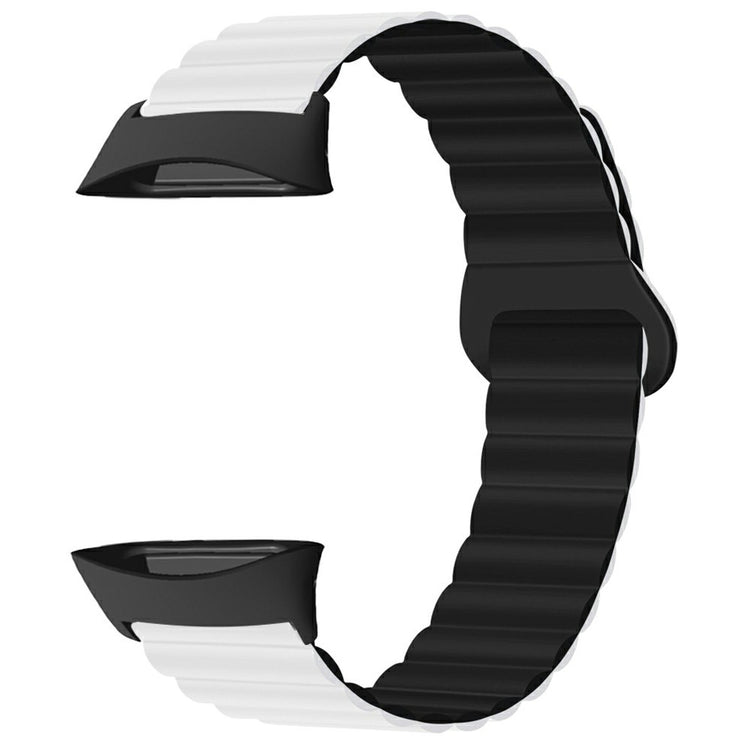 Polar Vantage Silicone Watch Band Dual Color Magnetic Wrist Strap - White+Black#serie_1