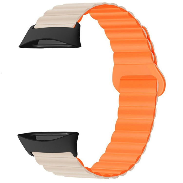 Polar Vantage Silicone Watch Band Dual Color Magnetic Wrist Strap - Starlight+Orange#serie_5